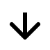 downfard facing arrow